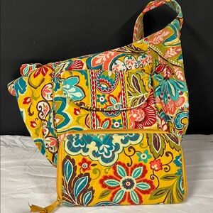 Colorful Floral Women's Bag Set